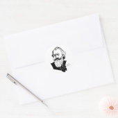 Sticker Rond Johannes Brahms (Enveloppe)
