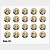 Sticker Rond Johannes Brahms (1889) (Feuille)
