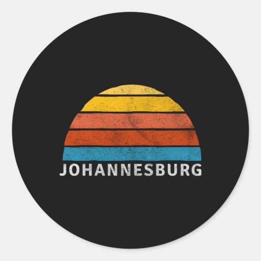 Sticker Rond Johannesburg (Devant)