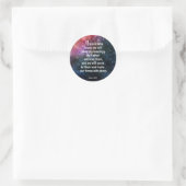 Sticker Rond John 14:23 (Sac)