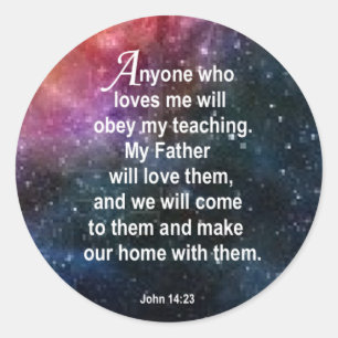 Sticker Rond John 14:23