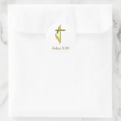 Sticker Rond John 3:16 (Sac)