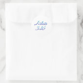 Sticker Rond John 3:16 (Sac)
