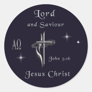 Sticker Rond John 3:16
