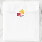 Sticker Rond John 8:36 LIBRE EN EFFET Personnalisable Christian (Sac)