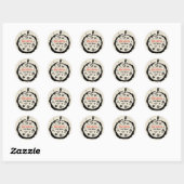Sticker Rond John Bauer Dragon Curled Ex libris CC1032 (Feuille)