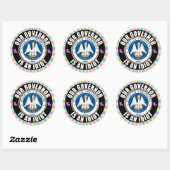 Sticker Rond John Bel Edwards est un idiot (Feuille)