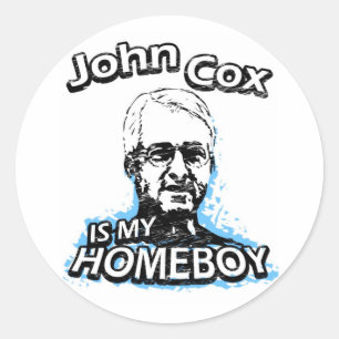 Sticker Rond John Cox est mon homeboy
