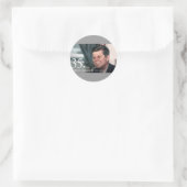Sticker Rond John F Kennedy (Sac)