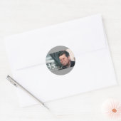 Sticker Rond John F Kennedy (Enveloppe)