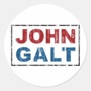 Sticker Rond John Galt