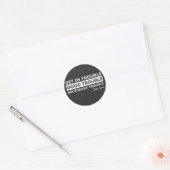 Sticker Rond John Lewis - Citation à propos des problèmes (Enveloppe)