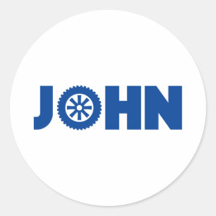 Sticker Rond John Petrol Head
