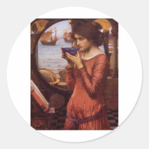 Sticker Rond John William Waterhouse - Destiny