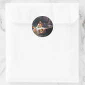 Sticker Rond John William Waterhouse La Dame De Shalott (Sac)
