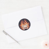 Sticker Rond Johnny Flames (Enveloppe)