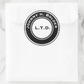 Sticker rond Johnny H. Bolder (Sac)