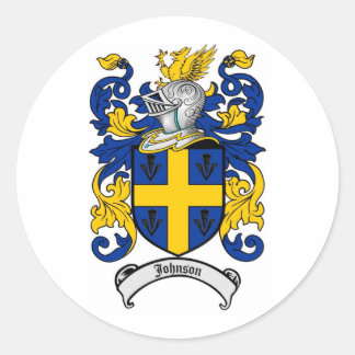 Sticker Rond Johnson Family Crest - Armoiries