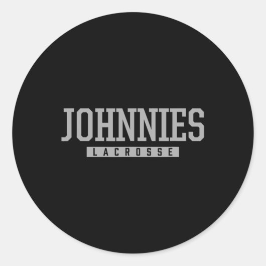 Sticker Rond Johnstown Johnnies Lacrosse Hs (Devant)