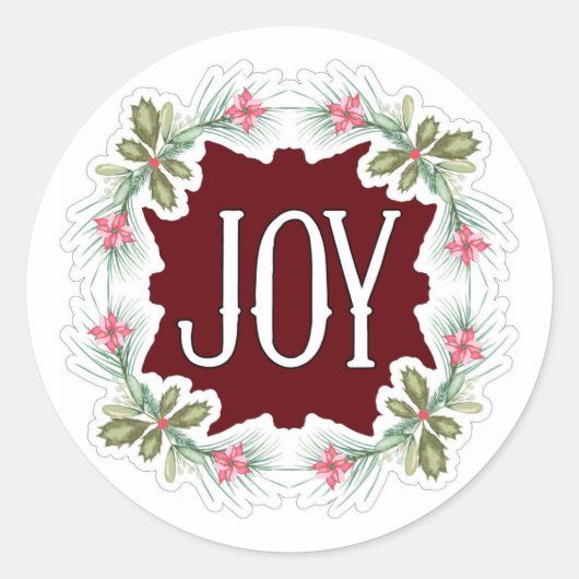Sticker Rond Joie (Devant)