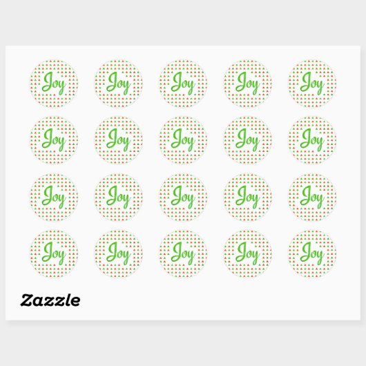 Sticker Rond Joie (Feuille)