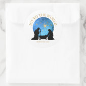 Sticker Rond Joie au monde | Nativité | Noël (Sac)