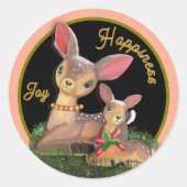 Sticker Rond Joie Et Bonheur Rendez-Vous Noël (Devant)