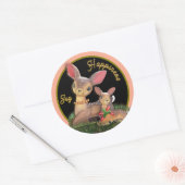 Sticker Rond Joie Et Bonheur Rendez-Vous Noël (Enveloppe)