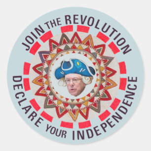 Sticker Rond Joignez la révolution (de Bernie)
