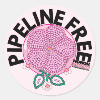 Sticker Rond Joignez-vous à Honor Earth Breast Cancer Awareness