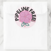 Sticker Rond Joignez-vous à Honor Earth Breast Cancer Awareness (Sac)