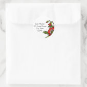 Sticker Rond Joint d'enveloppe d'adresse de retour de livre de (Sac)