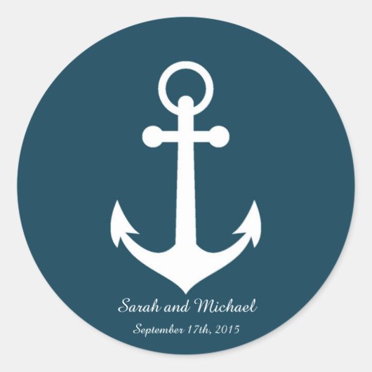 Sticker Rond Joint fait sur commande d'autocollant d'enveloppe (Devant)