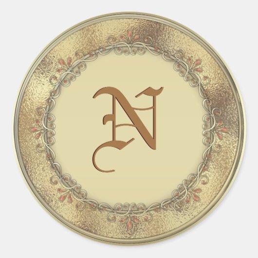 Sticker Rond Joints d'enveloppe de faveur de mariage de (Devant)