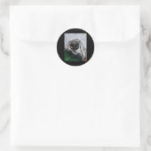 Sticker Rond Jojo Le Chien (Sac)