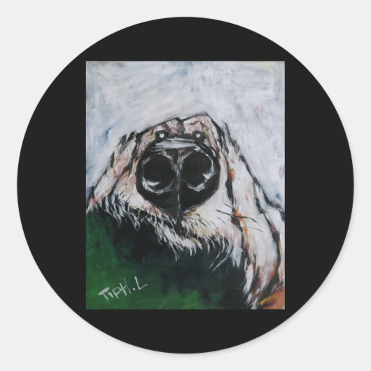 Sticker Rond Jojo Le Chien (Devant)