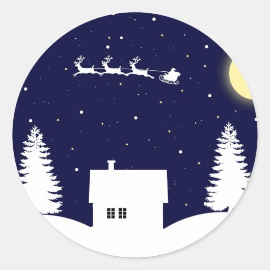 Sticker Rond jojojo navidad (Devant)