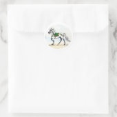 Sticker Rond Jol Noël islandais Cheval Classic Round Stick (Sac)