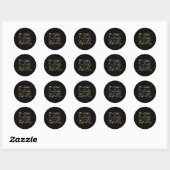 Sticker Rond Joli Alphabet Conception Pour Enseignant Musique H (Feuille)