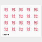 Sticker Rond Joli alxotol (Feuille)