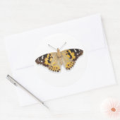 Sticker Rond Joli Aquarelle Peint Papillon-Dame (Enveloppe)