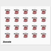 Sticker Rond Joli café bonjour (Feuille)