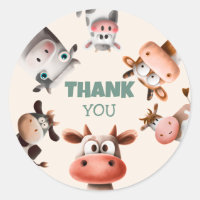 Joli Cartoon Vache Anniversaire Merci