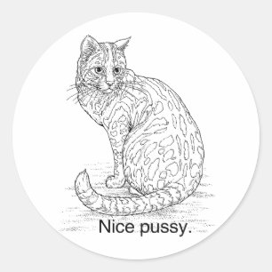 STICKER ROND JOLI CHAT