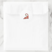 Sticker Rond Joli chat fraise 🐈🍓 (Sac)