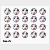 Sticker Rond Joli chat Kitty (Feuille)