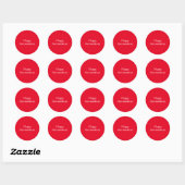 Sticker Rond Joli chevalier Chrismukkah (Feuille)
