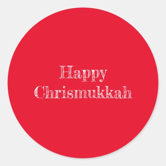 Sticker Rond Joli chevalier Chrismukkah (Devant)