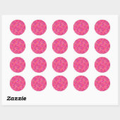 Sticker Rond Joli cœur coloré  (Feuille)