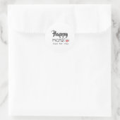 Sticker Rond Joli Courrier Joyeux Script Rien que pour Vous ave (Sac)